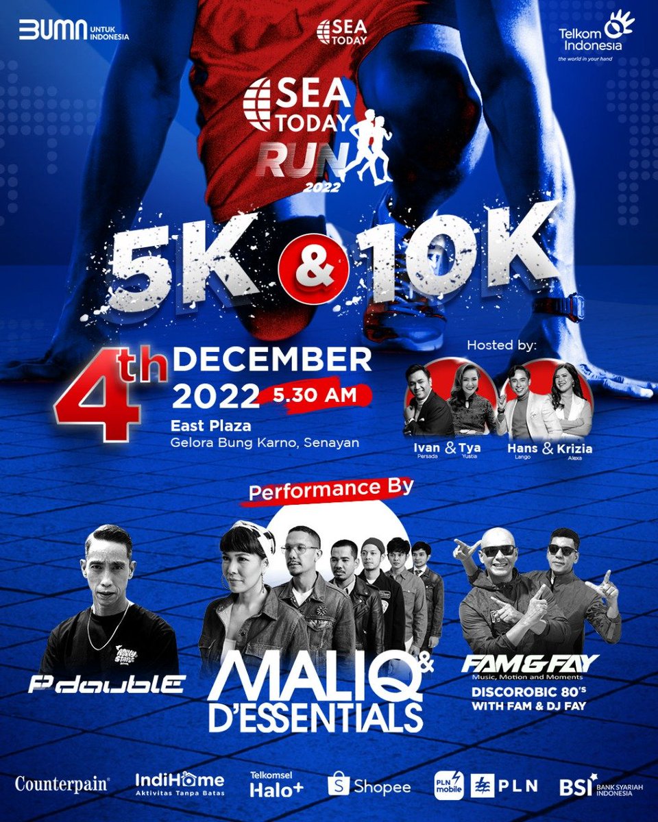 safirds's tweet photo. ada acaranya SEA Today nii, lari 5k &amp; 10k di GBK. seru banget ada beberapa performance nya juga https://t.co/1D9HW5XwGG
#SEATodayRun https://t.co/ARIMjTZrbI