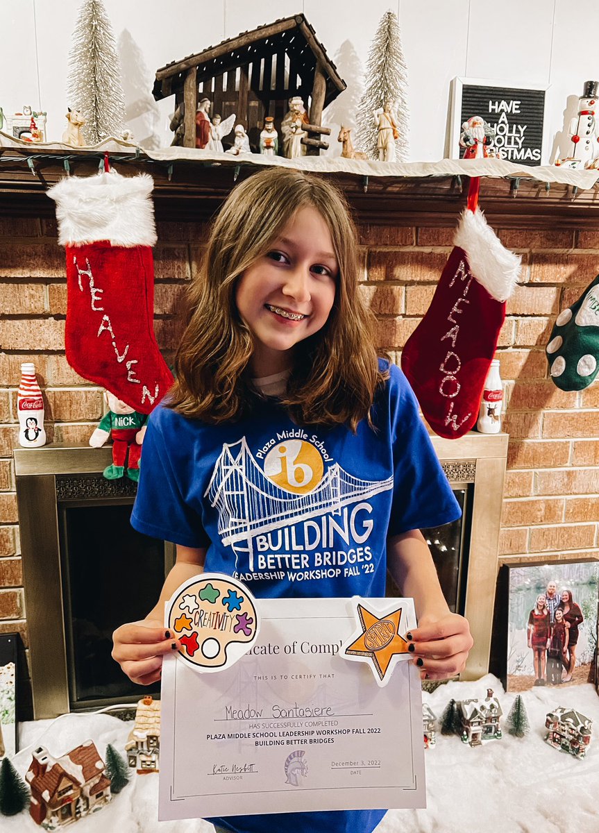 Meadow had a lot of fun at Leadership Workshop today and can’t wait for the next one! Thanks to the staff and student leaders who help make it happen! 💙🧡 <a href="/plazamiddle/">Plaza Middle</a>  And her team won the creativity and spirit award 🏆👏🏼