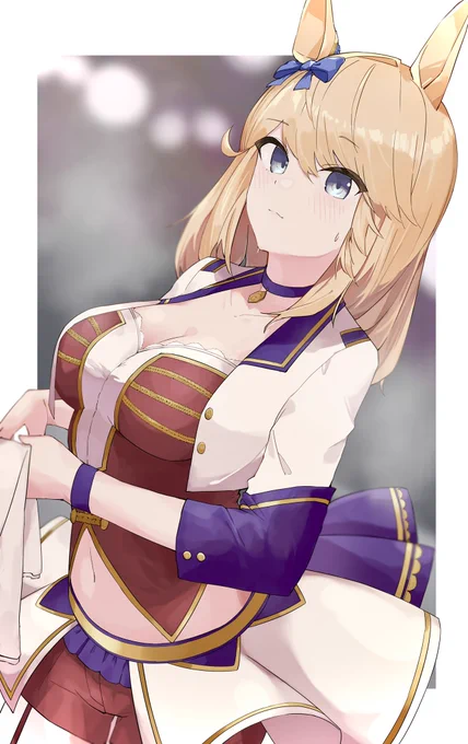#ウマ娘  #ゴールドシチー 汗だくライブ後シチーさん 