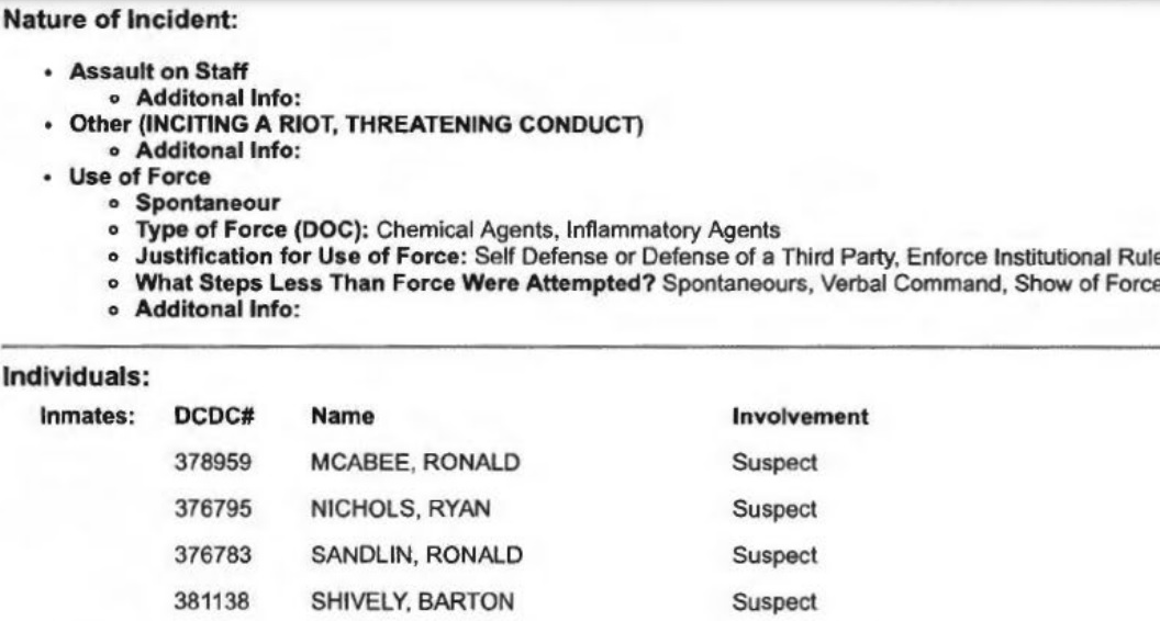 MacFarlaneNews's tweet photo. A group of accused US Capitol rioters are now also accused of threats, intimidation, "resorting to violence" inside Washington DC jail https://t.co/lRjYZlvXYW