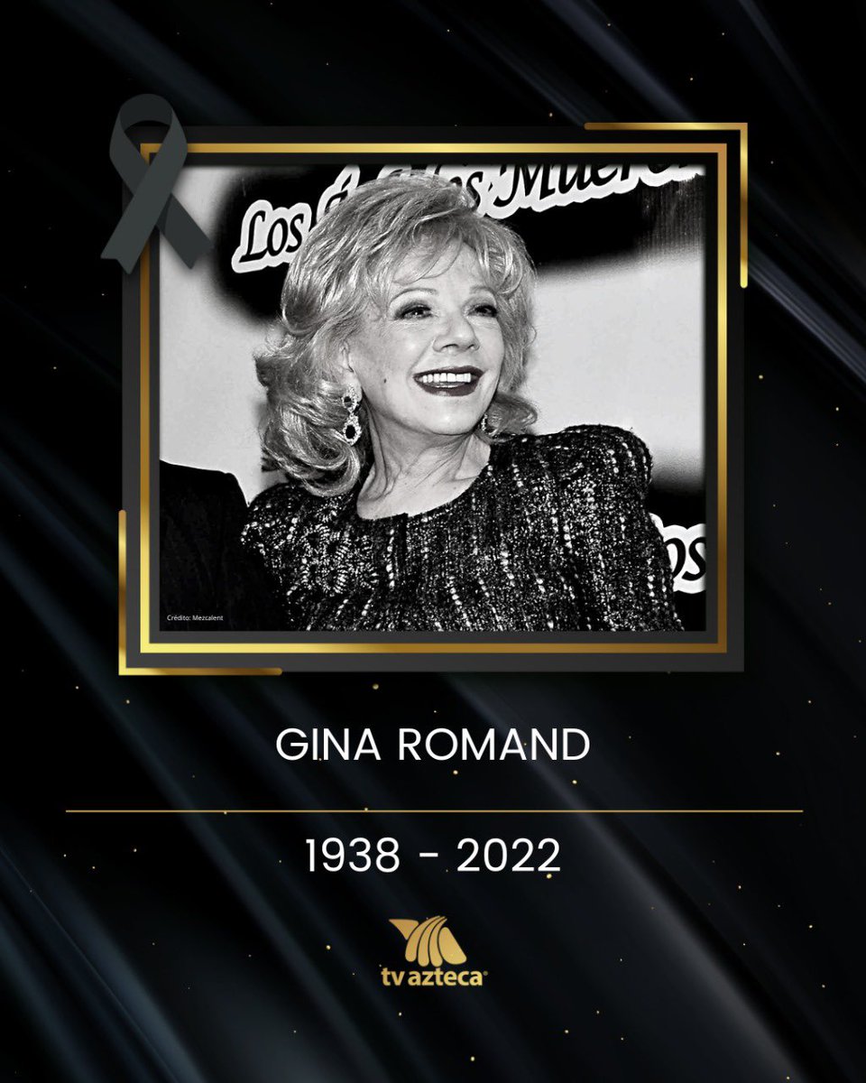 locutorelpumba's tweet photo. Lamentamos el sensible fallecimiento de Gina Romand.#locutorelpumba https://t.co/YWGnoZ4e2w