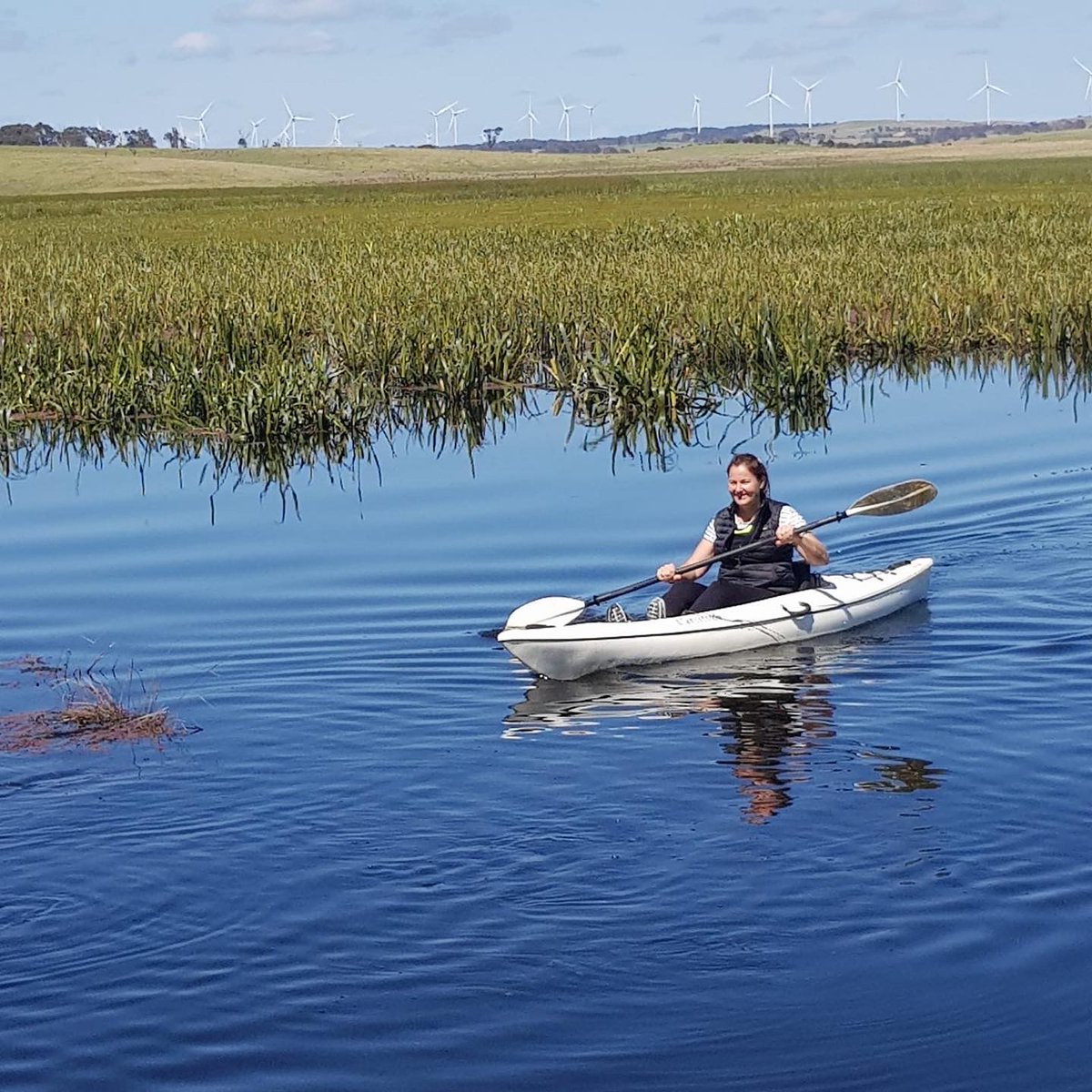 ConnectivityC's tweet photo. Early morning paddle on the #Breadalbane wet lagoon in Beautiful #Ngunnawal country - So much water &amp; absolutely teeming with life. https://t.co/EaJtpLov3s