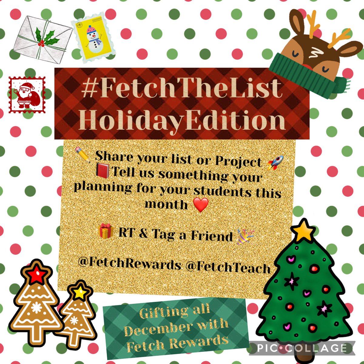 FetchTeach's tweet photo. 🎅🏻Merry December!🎄 

Let’s help clear those @amazon wishlists &amp; @DonorsChoose projects! 🚀 🎁 🎉 ✨ 

#TagATeacher #TagYourBestie #ClearTheList #FetchTheList 

Join @FetchRewards today! 
Promo code #FetchTeach for a bonus @ sign up! Earn just for scanning receipts! 📸 +🧾 =💰 https://t.co/m5hLAEERjq