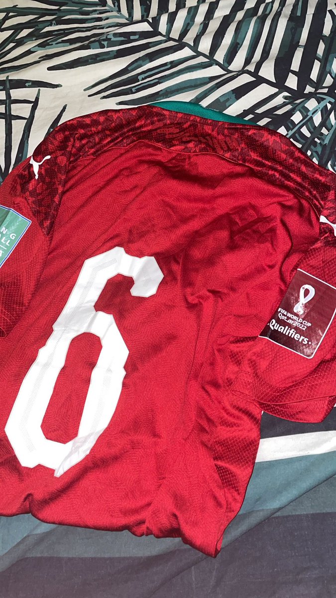Ze3ze3foot212's tweet photo. Bon les frères, on fait gagner le maillot de Romain Saiss porté lors du match Maroc 🇲🇦 Guinée 🇬🇳 
Pour le gagner c’est simple, tu t’abonnes ✅  tu retweet 🔁 et like ❤️et on fera un tirage au sort pour désigner le gagnant. ❤️🇲🇦 https://t.co/wDevg8IjTt