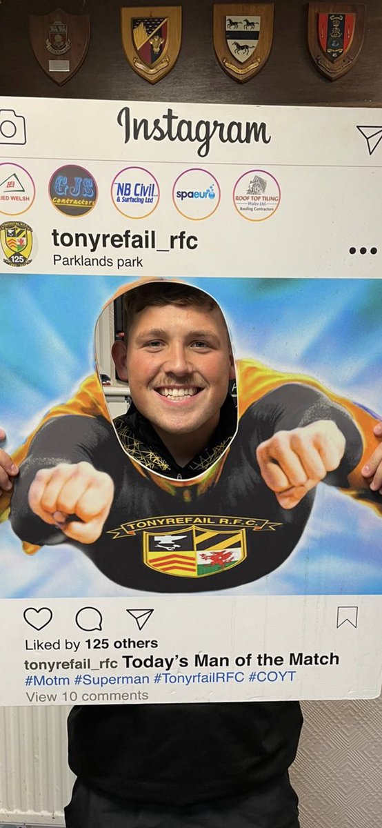 TonyrefailRFC's tweet photo. Congratulations to Kieran “Ziggy” Hill on his MOTM performance today in the 1st team squads 19-30 league win at @ynysowen #tonrfc https://t.co/eTHS02MwZS