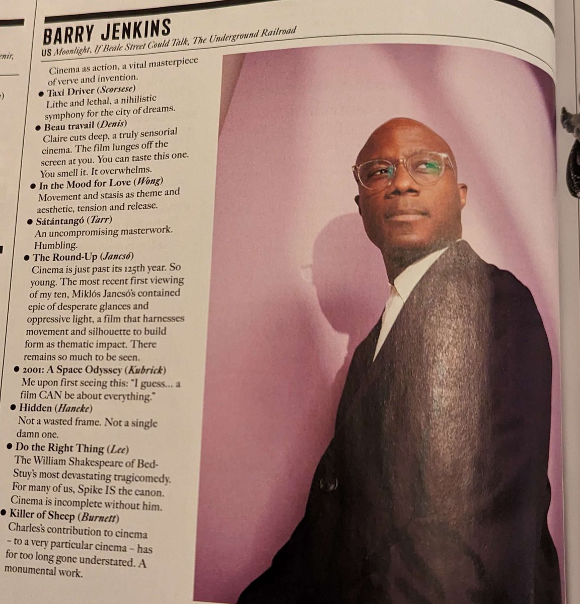 BarryJenkins's tweet photo. Have seen this going around. Unfortunately there was an error at the printer. Med Hondo’s WEST INDIES is the first film described but not named at the top. Instead it made its way to the end of Hong Sang-soo’s list on the  lead-in page. More than happy to share it with him!🤣 https://t.co/whOPNrhxfZ
