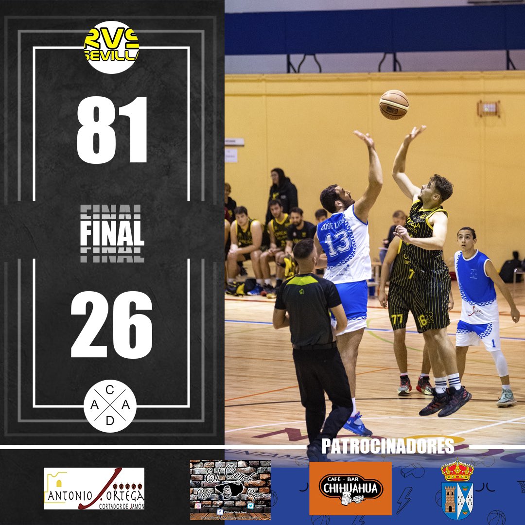 Atco_Alb_Basket's tweet photo. ⏱️40’ FINAL

@ElReversoCB 81 -26 @Atco_Alb_Basket 

Final de un partido en el que los nuestros tuvieron minutos de buen juego y bajaron los brazos en otros, partido para aprender y reflexionar.

#vamosalbaida 

📰 PATROCINADORES 

@CafeConde 
@Marita_chiki 
#Ortegaalbaida https://t.co/ozcTHBiZRU