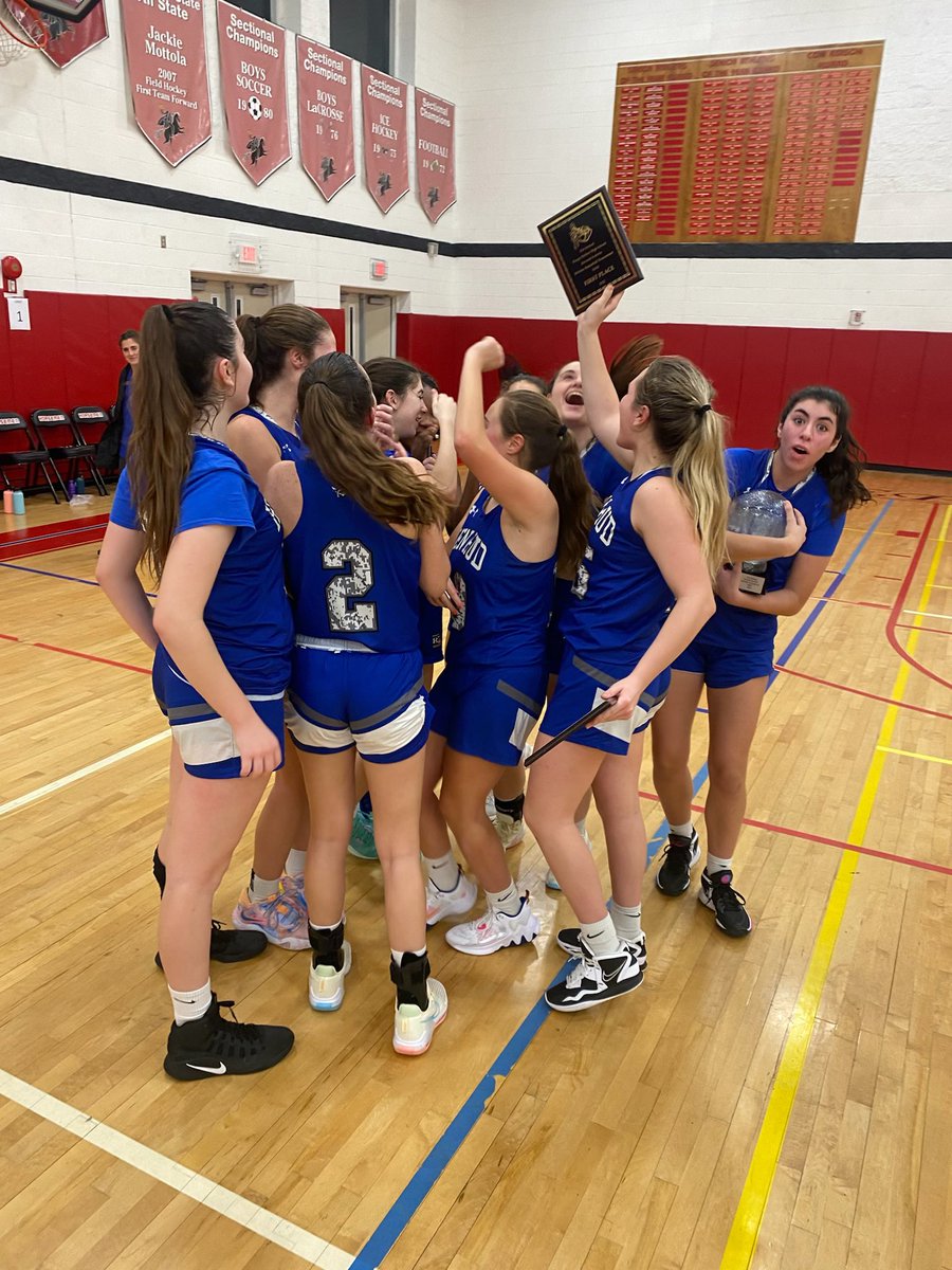 We take the Sleepy Hollow Tournament with a win in the championship game 60 - 24! Kaitlyn Raguso MVP with 45 points in the 2 games, and Maddy Porter and Kayla McCarthy all tournament team ⛹️‍♀️🏀 <a href="/HenHudSupt/">Joseph E. Hochreiter</a>