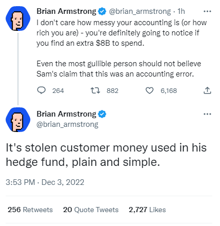 Coinbase(d) CEO took the gloves off.