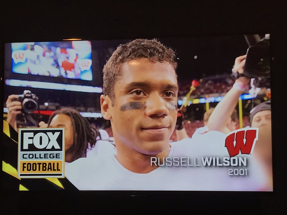 .<a href="/DangeRussWilson/">Russell Wilson</a> would have been 13 in 2001 #Big10Championship #FoxSports