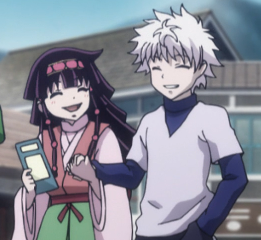 yieeeyan's tweet photo. blessing your tl with this adorable happy killua and alluka still https://t.co/sbJopQXqgn