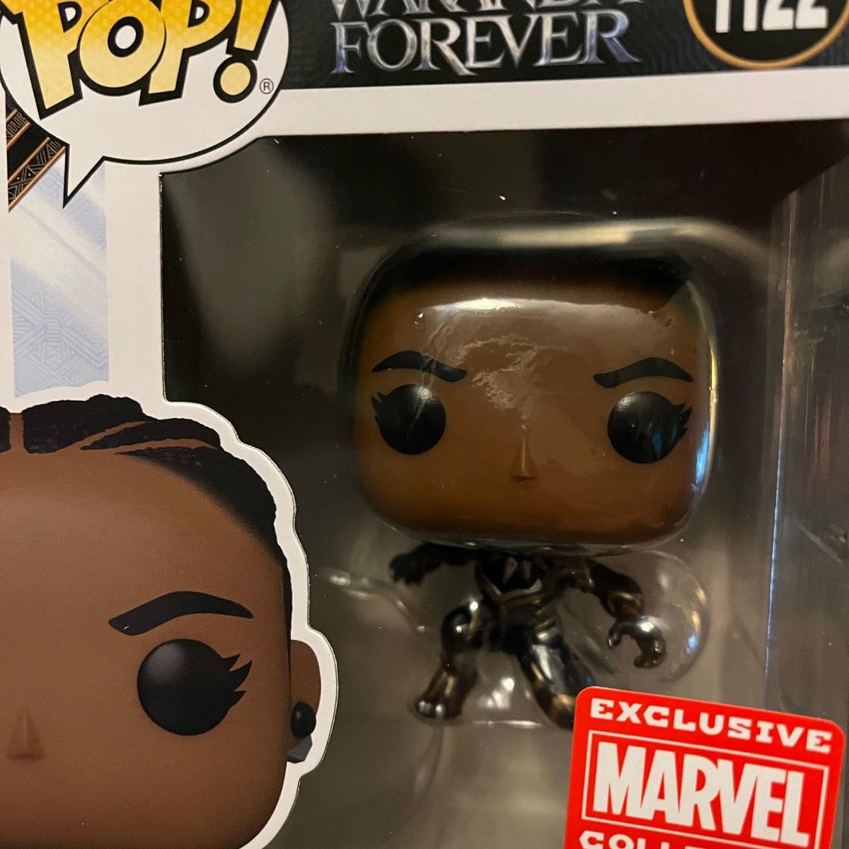 MagnusBrav's tweet photo. I got my first ever #Marvel #CollectorCorps box today! It’s from #BlackPantherWakandaForever. I really love it! The Funkos and the shirt are phenomenal! #Shuri #BlackPanther #LetitiaWright #Ayo #florencekasumba #Okoye #danaigurira #mbaku #winstonduke https://t.co/b77l5YL5Il
