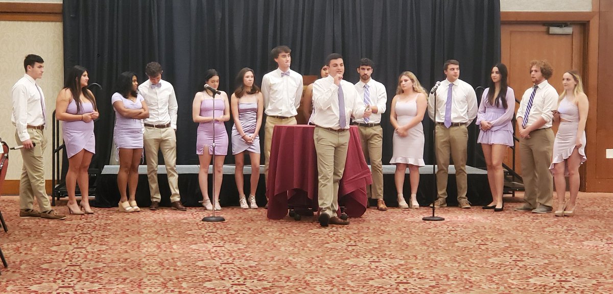 MsKogut's tweet photo. I am so proud to have 2019-2020 @HandleyInteract president @jsirbaugh01 performing with the Virginia Tech Technotes A Capella at our RYLA dinner tonight!!! ❤️ #proud #alumni #thatsmypresident @MsJHamm https://t.co/L6OO3LO87N