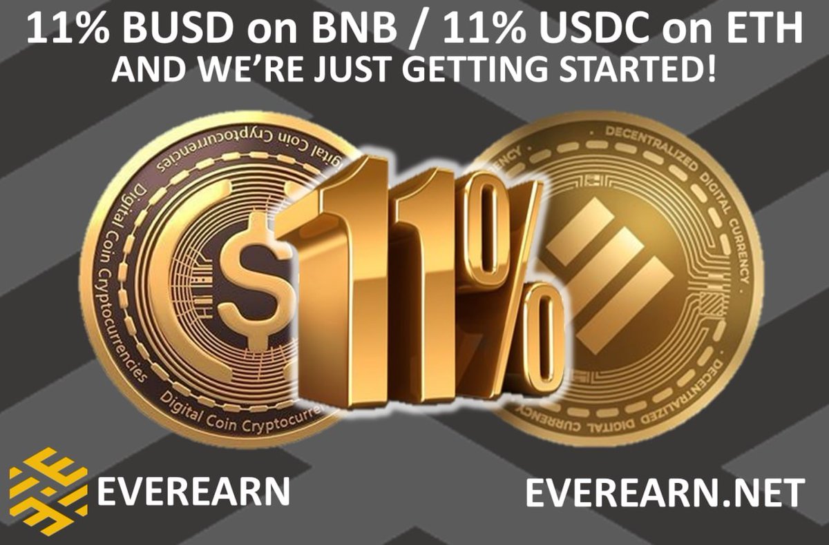EarnFiCoin's tweet photo. 💥STILL looking for regular 11% $USDC / $BUSD rewards on crypto investments?💥

🚀#Everearn on $BNB💥$ETH🚀

https://t.co/Va7KFQdKBI

@Diamondxbtee @CoinSage_ @CryptoDruzy @GemVader @ibawhale @TheAquariumWCT @queen_altcoin @CoinvoteCC @WhaleCoinTalk @cryptodeadline @star_ladyyy https://t.co/JeUiU61s5J