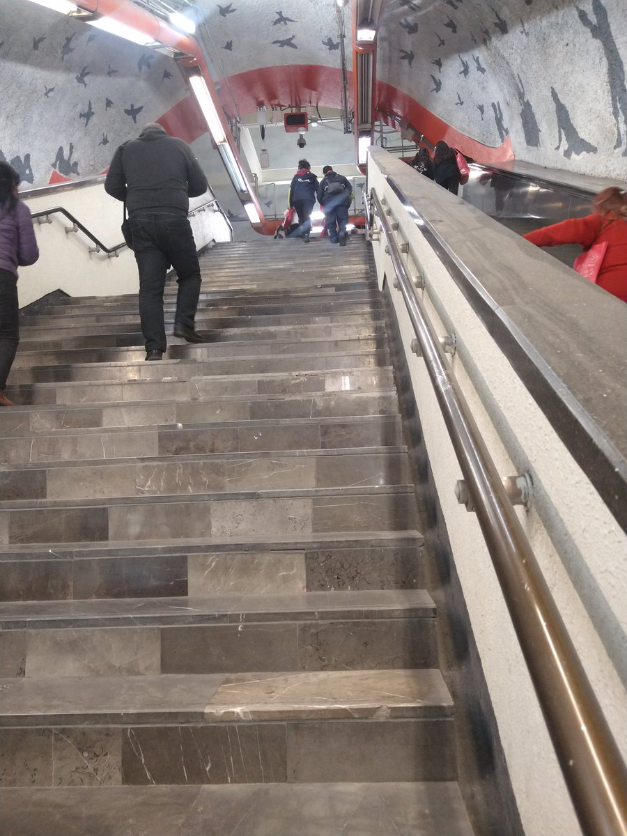 KatyaPalatto's tweet image. Cada vez me da más coraje que en la CdMx las cosas estén tan mal...hoy utilicé el STC Metro, llegué a la estación Mixcoac, y ninguna de las escaleras eléctricas para subir funcionaba...el usuario me dijo qué bueno que lo va a mostrar! @Claudiashein @MetroCDMX