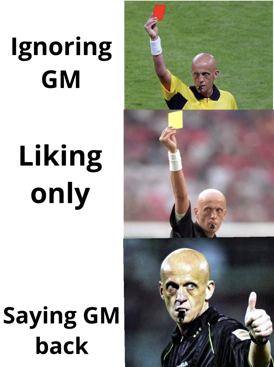 GM legends! have an amazing Sunday ☀️