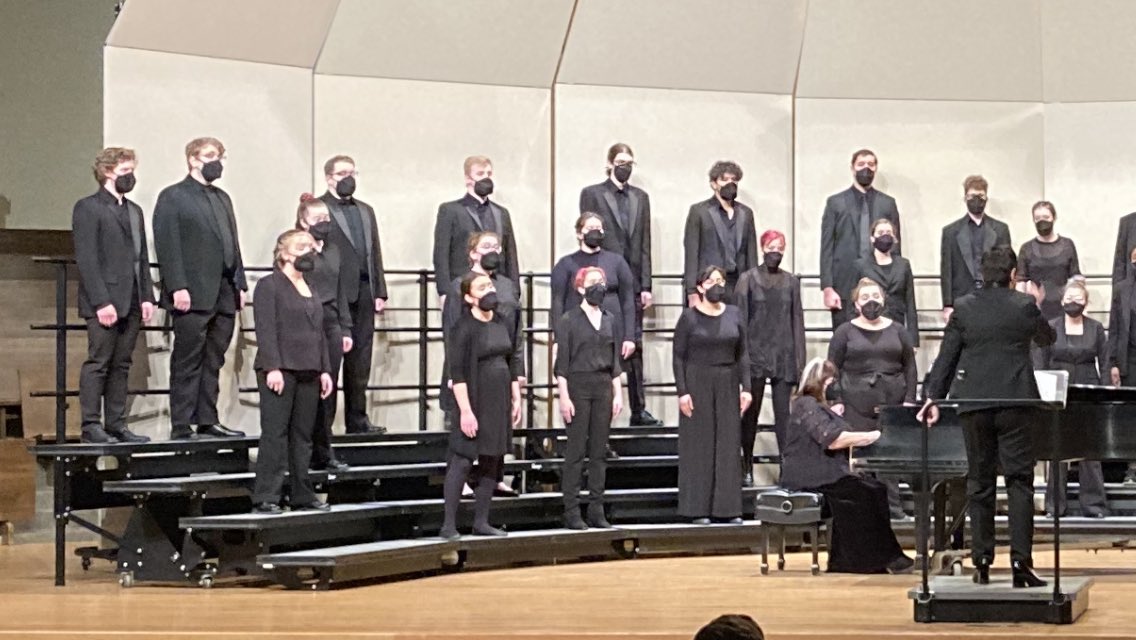 It was great to see our junior Eddie Papp (Bay Village, OH) perform with the Wooster Chorus tonight at their show in McGaw Chapel. That’s EP on the top far left…the show was fantastic!