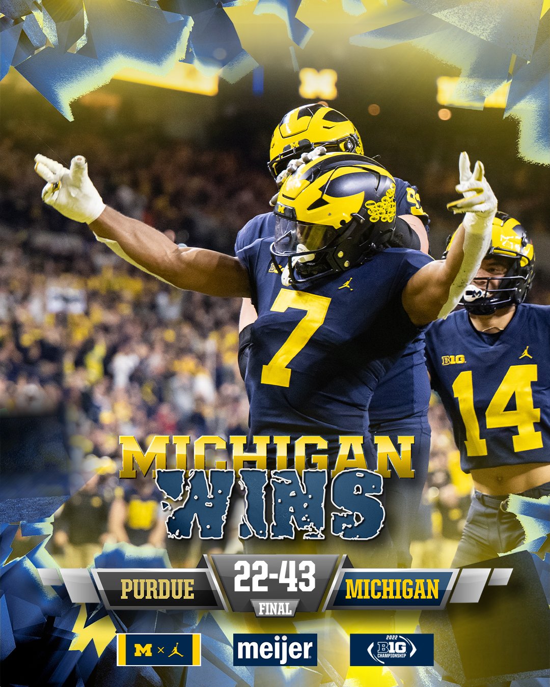 Michigan Football on X: For the 44th time in program history, the Michigan  Wolverines are Big Ten champions! #GoBlue  / X