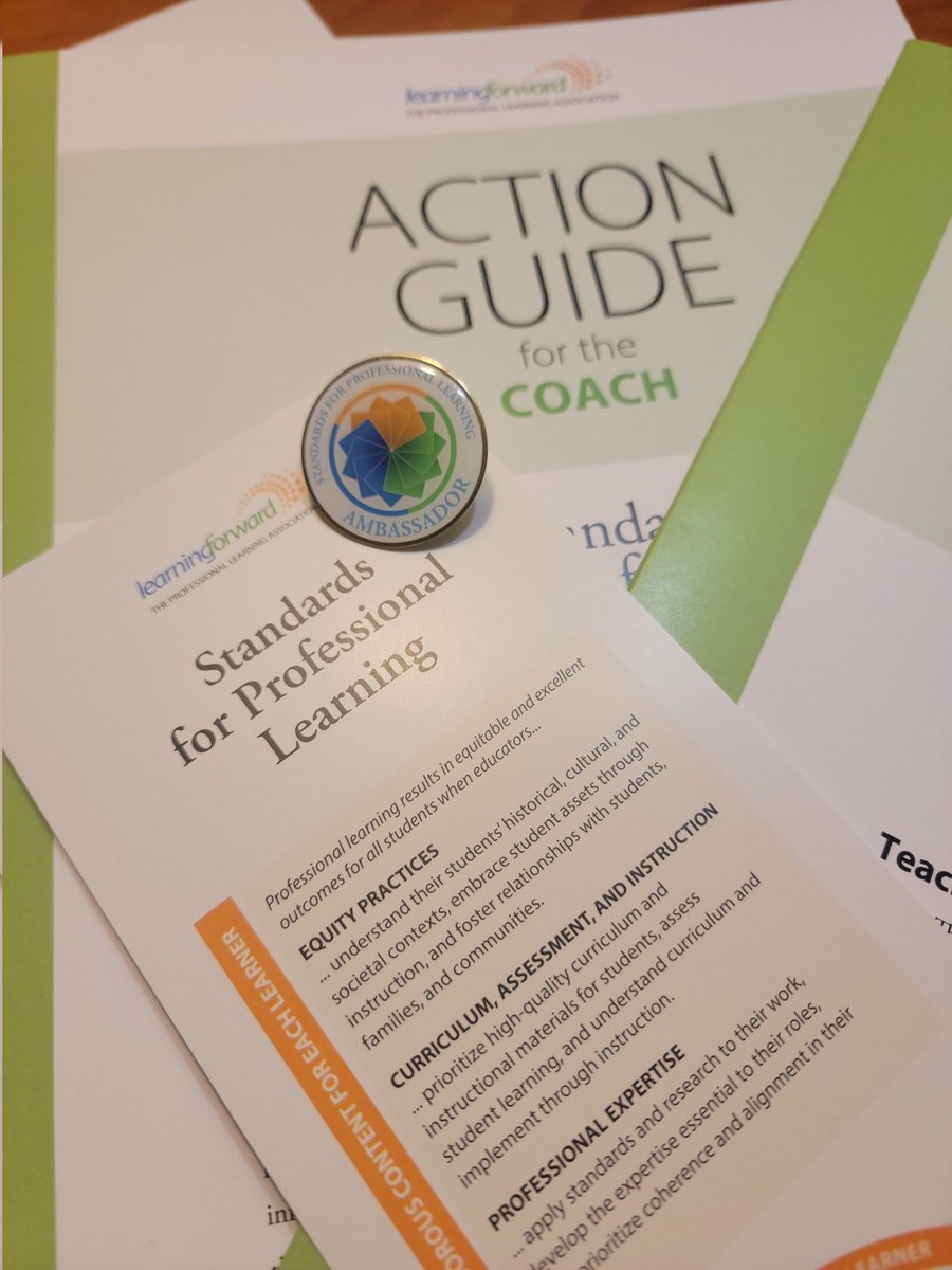 Shonda2407's tweet photo. I'm very excited to be the first Learning Forward Ambassador to be given a pin at LF22. The next session is Sunday from 7:30am - 9am in the Governor's Chamber. #stand4PL #LearnFwd22 @KSinfinitec https://t.co/wmnjOKiEYC