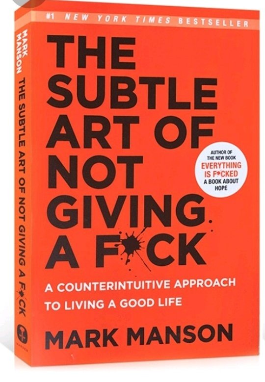 @WealthInc247 THE SUBTLE ART OF NOT GIVING A F*CK 

#thesubtleartofnotgivingafuck 
#markmanson