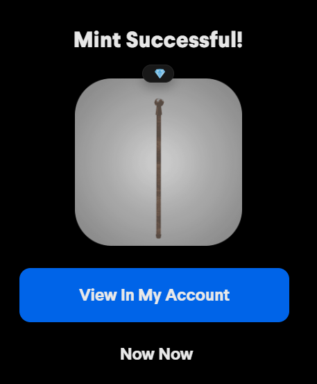 after 60yrs finally able to mint my own <a href="/DecentralGames/">Decentral Games</a> #icepoker wearable