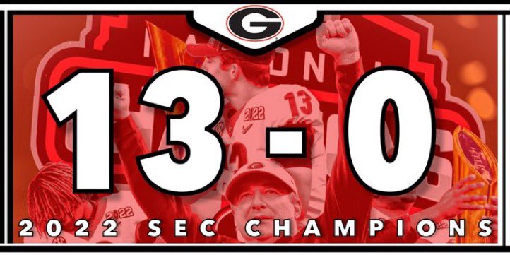 Retweet if your team is 13-0 and SEC CHAMPIONS #GoDawgs
