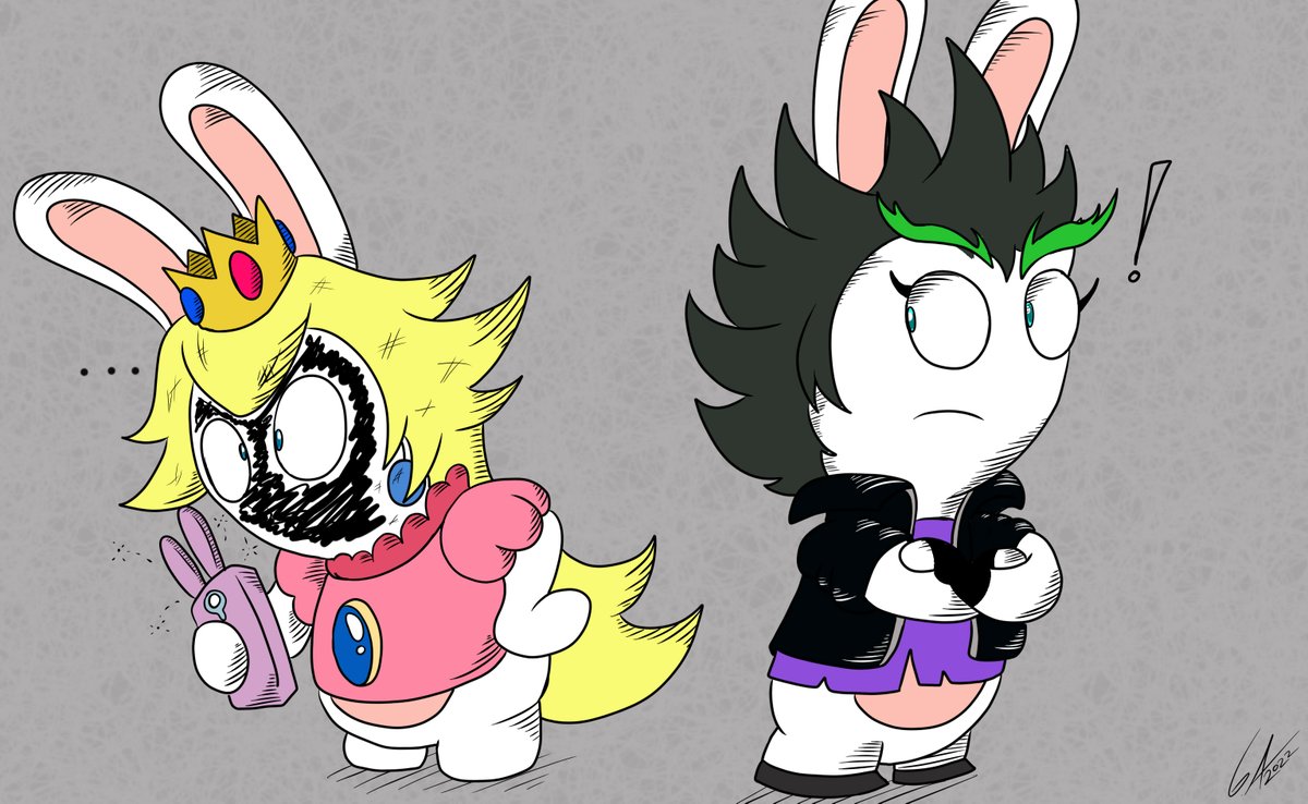 MrGametv1994's tweet photo. Comic - On her DNA (1/2)
Edge is Badass...But she´s still a Rabbid XD
#toon #cartoon #cartoonist #draw #drawing #digitalarrt #comic #rabbids #MarioRabbids #MarioRabbidsSparksofHope #nintendo #ubisoft #funny #edge #rabbidpeach https://t.co/uURdwjSgAs