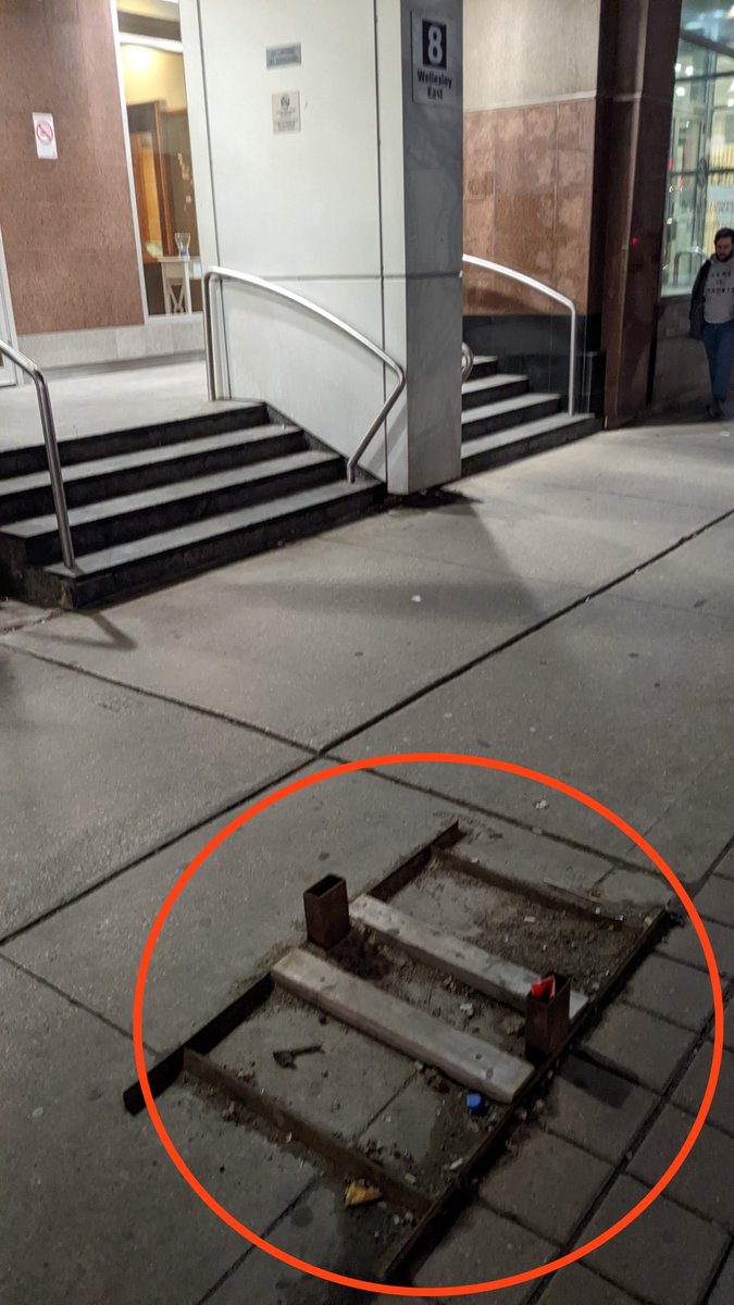Hey <a href="/311Toronto/">311 Toronto</a> I could not find a way to upload the photo when reporting on the new app. Can we PLEASE get this garbage removed from the sidewalk? I have reported this multiple times before. Latest REF # is #02028911. Address is 8 Wellesley St E. This is a tripping hazard. THX!