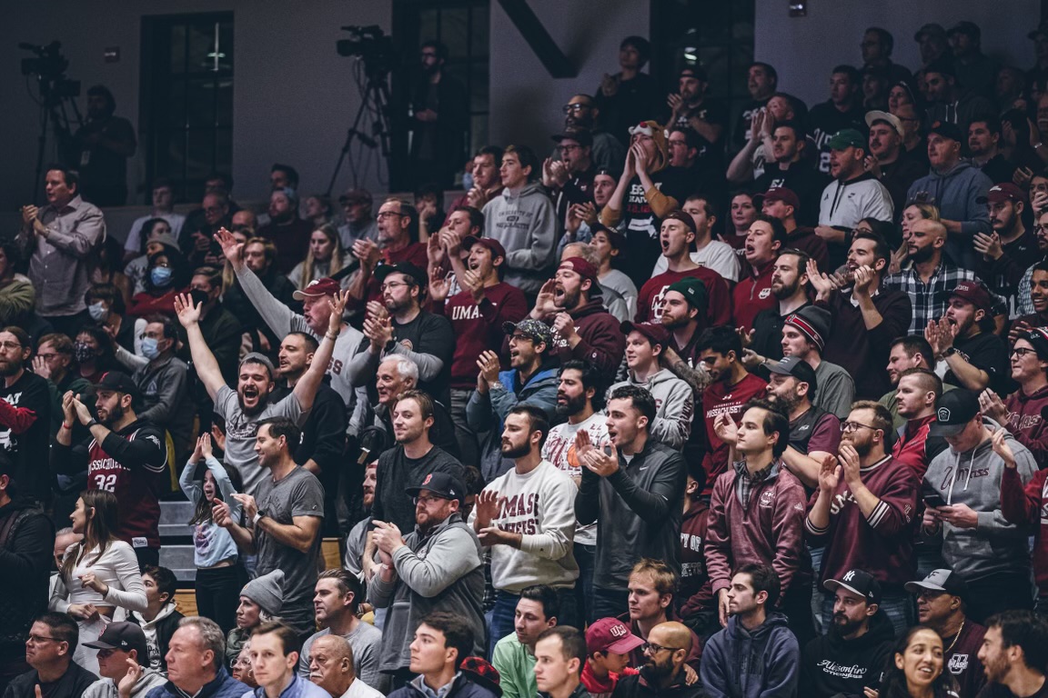 UMassMBB's tweet photo. “What an incredible game for the state of Massachusetts.” - @coachFMartin 

Five straight wins heading into a Monday night matchup at home with UAlbany.

🎟️ https://t.co/wdsTbdkjyI

#Flagship 🚩 https://t.co/TGdShXtSF4