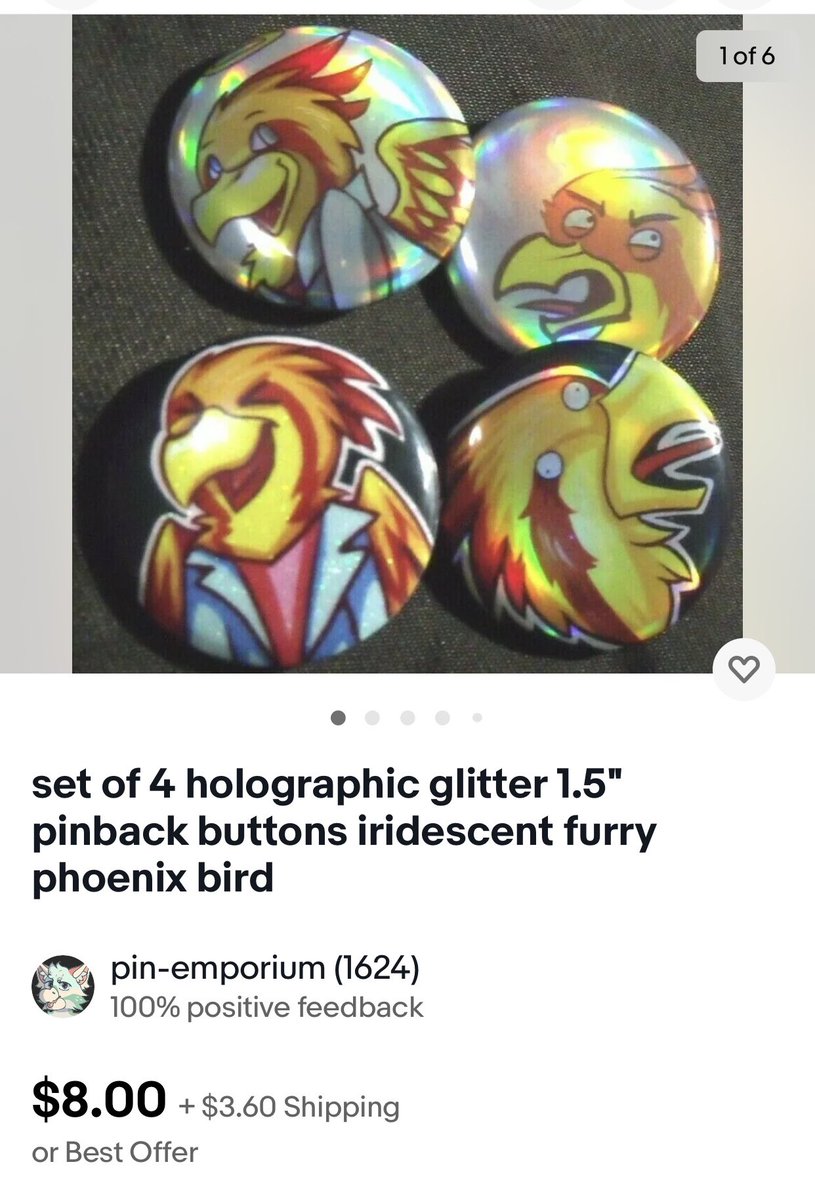 Just stumbled across what is almost certainly Zrcalo’s ebay shop. Stay vigilant, don’t give this asshole money.
#furrybeware #fursonapins #furrypins #pincollecting #antizoo #furryfandombeware #transphobicLs