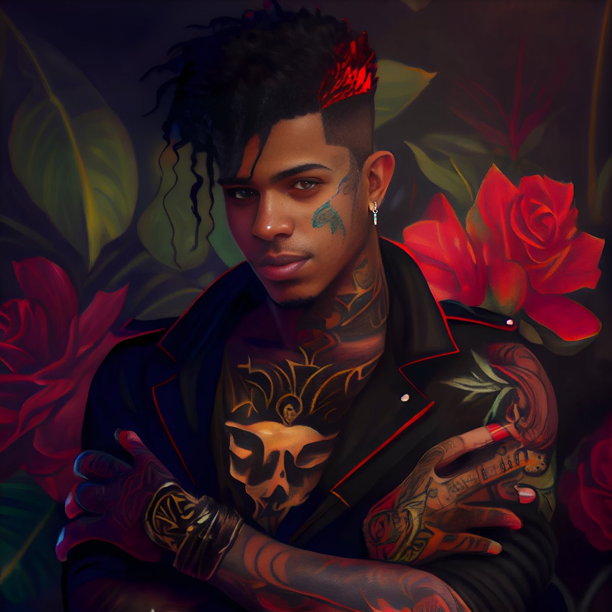 bokar_n's tweet image. Still fighting the stream of pale waifus, one smoulder at a time. (Shout-out to my mom, who *especially* liked this one)

#midjourneyV4, upscaled with #Codeformer #AIArt