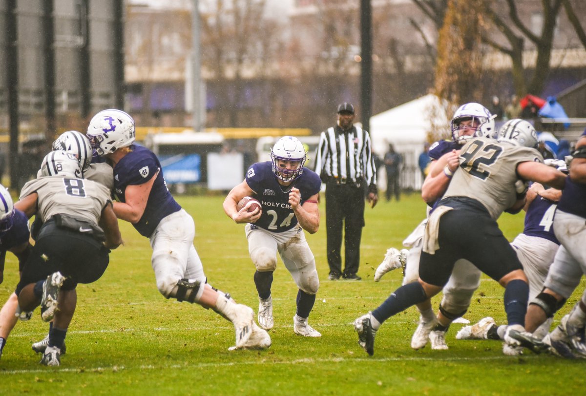 HCrossFB's tweet photo. On a rainy Saturday, the Crusaders continued to make history, advancing to the NCAA quarterfinals with a home victory over UNH: https://t.co/BTcA3l4OEb

#GoCrossGo https://t.co/bXFwRY0rHB