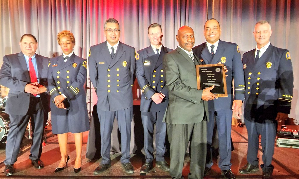 DallasFireRes_q's tweet photo. Congratulations to #MarkMoss, from the Maintenance Division, for being selected as @dfdawards recipient for Technician of the Year! #dfrawards https://t.co/eaJEHiOLOk
