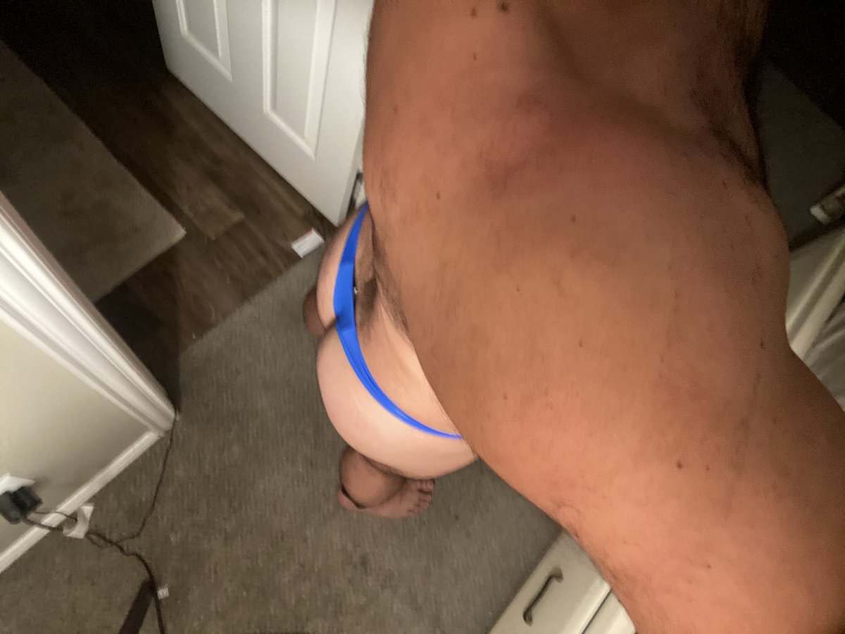 DFWrawslut's tweet photo. First time wearing a thong and I like it. https://t.co/Vqj1Qg2Gkp