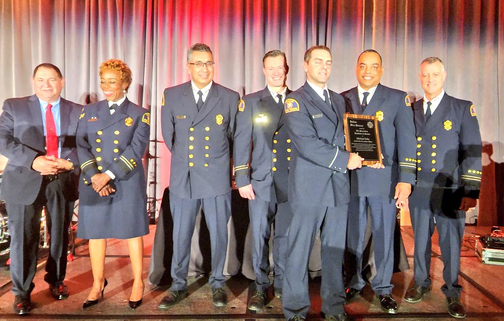 DallasFireRes_q's tweet photo. For his efforts in helping to prevent fires before they start, Senior #FirePrevention Officer #MichaelFehr is selected to receive this year's @dfdawards for Fire Prevention Excellence in Service...Congratulations! #dfrawards https://t.co/DBPqZgu4H0