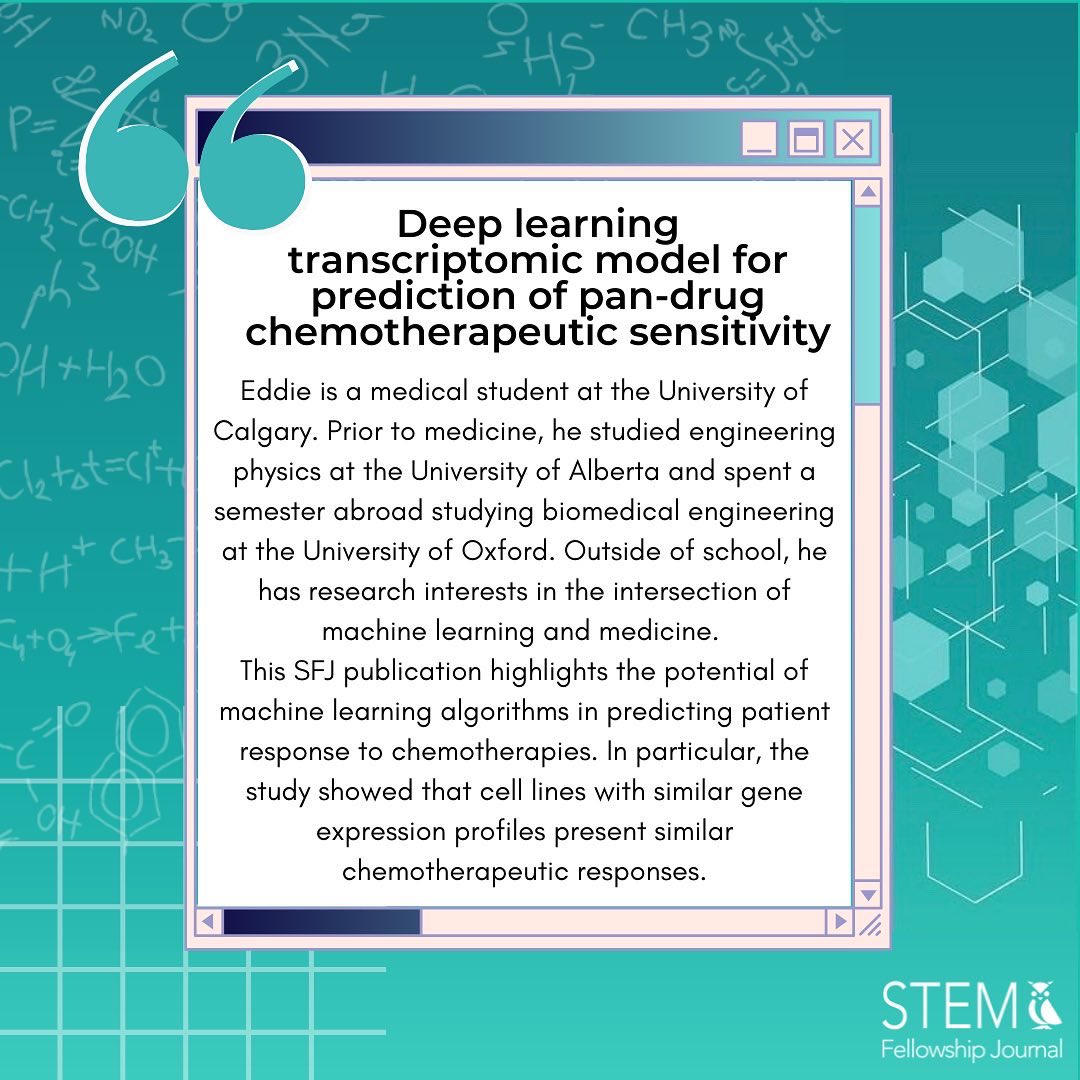 Presenting our December author feature, Eddie Guo! Find out more about Eddie’s research in our journal. 📖Read the full article here: journal.stemfellowship.org/doi/abs/10.179…
