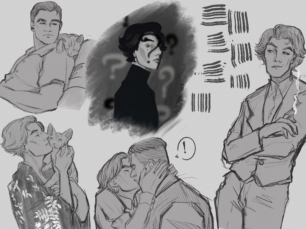 Noire au doodle dump! I needed some AU comfort 

#jayvik 