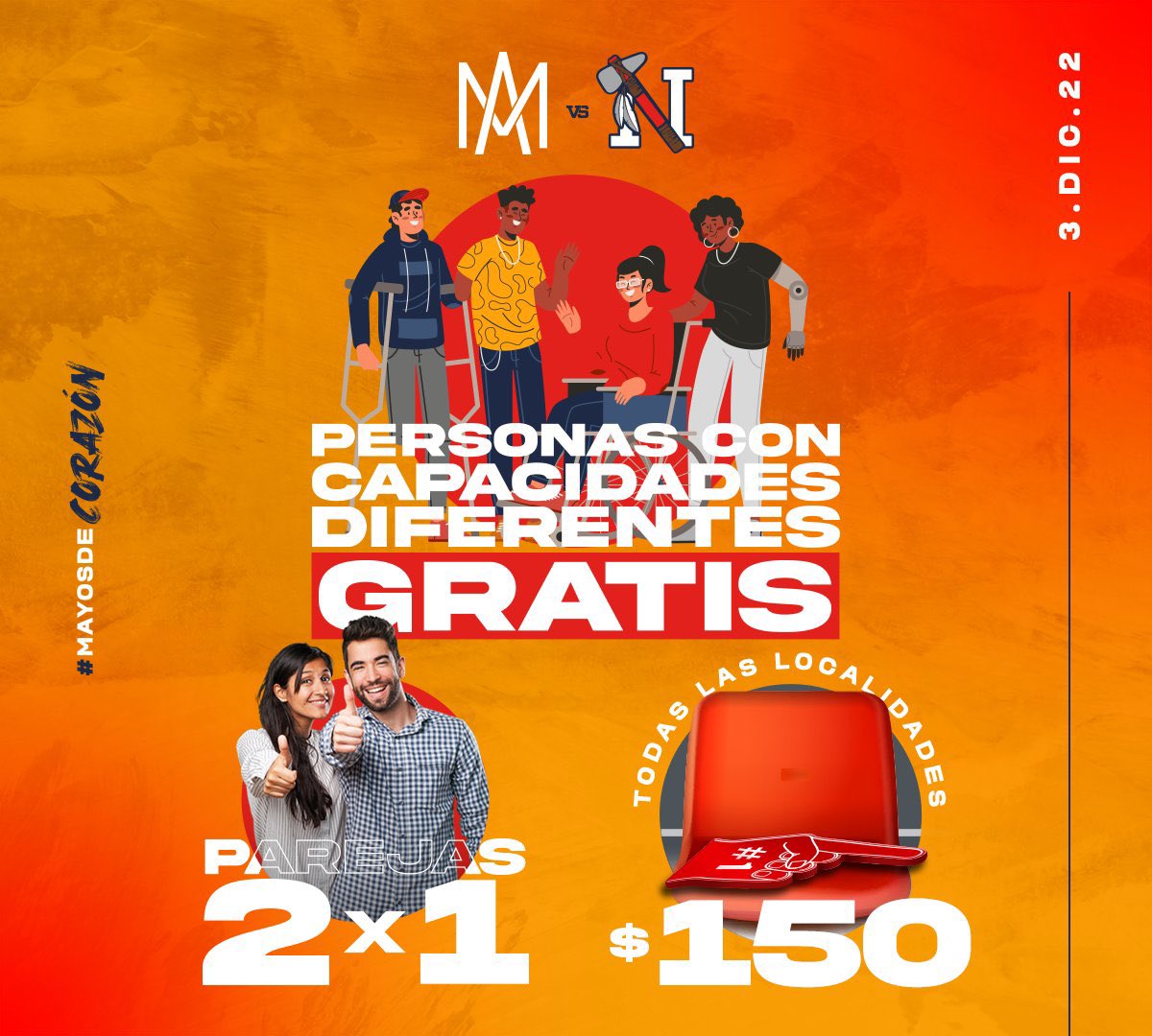 MayosNacion's tweet photo. Solo 1 hora para que arranque el juego en el ‘Ciclón’ vs Águilas de Mexicali. Vamos por el segundo juego con la intención de emparejar el compromiso.
¡Los esperamos en el parque de ⚾️!
#VamosMayos 〽️
#SomosLaTribu 🪓
#SomosAguerridos 👊🏻 https://t.co/6KFjSjWeYn