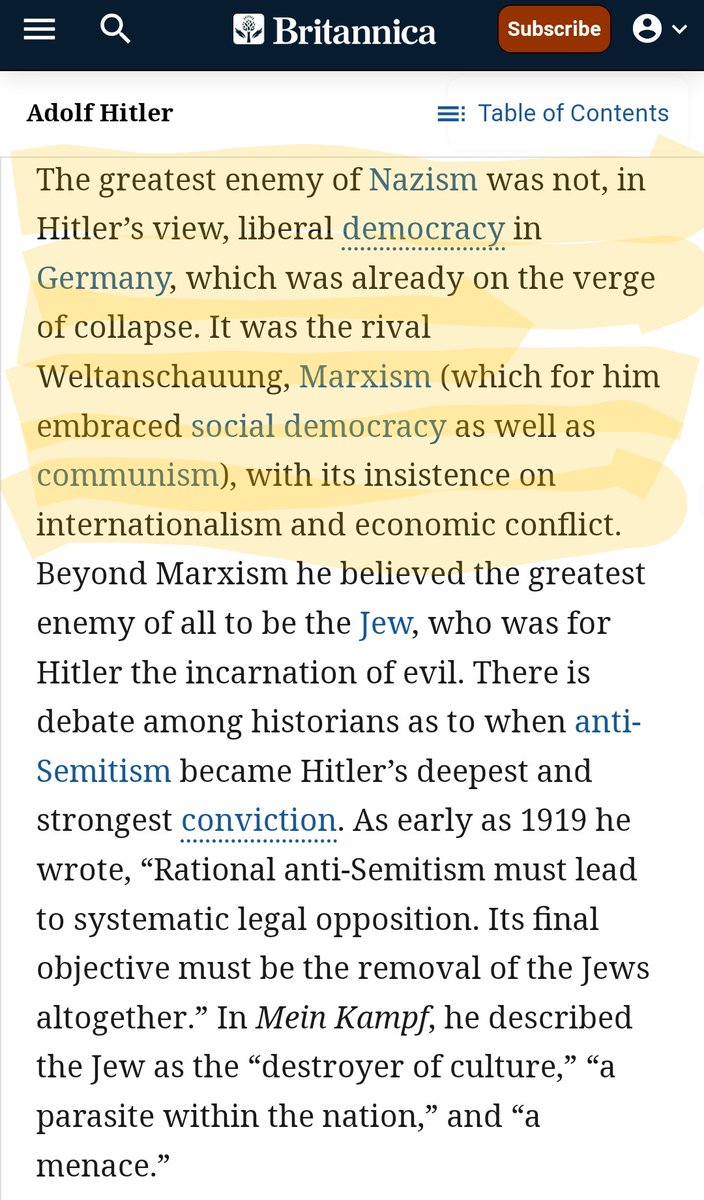 nomadic_sanjee's tweet image. You might find this interesting. Hitler first went after the #Marxists.
Now why did I think of #noleftism campaign...🤔
britannica.com/biography/Adol…