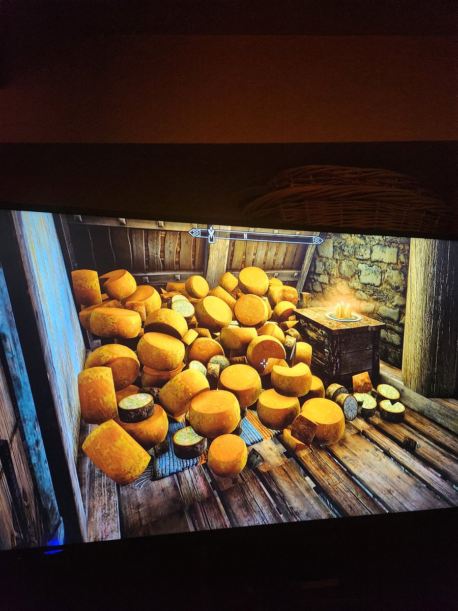ChuckSteele_'s tweet photo. Okay that's enough cheese... SAID NO ONE EVER!
We must add More!
#Skyrim #Cheese #CheeseRoom https://t.co/gj7sDL43wI