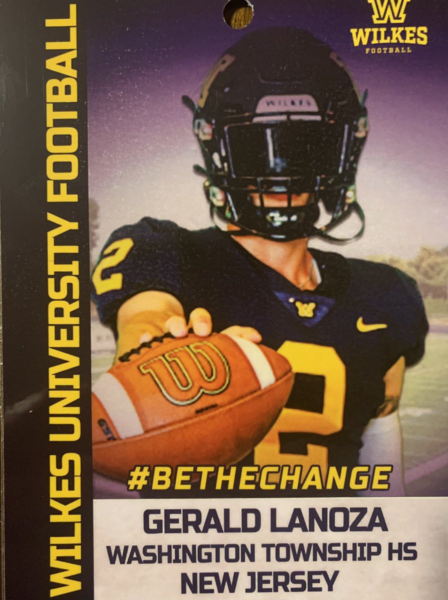 GeraldLanoza's tweet photo. Had a great Official Visit today at Wilkes University!  Thank you for a great day…really enjoyed the 1 on 1 time with @CoachDrach @DBiever @CoachDFink @CoachKelvinCruz and @WilkesFootball https://t.co/pdsa1z8s87