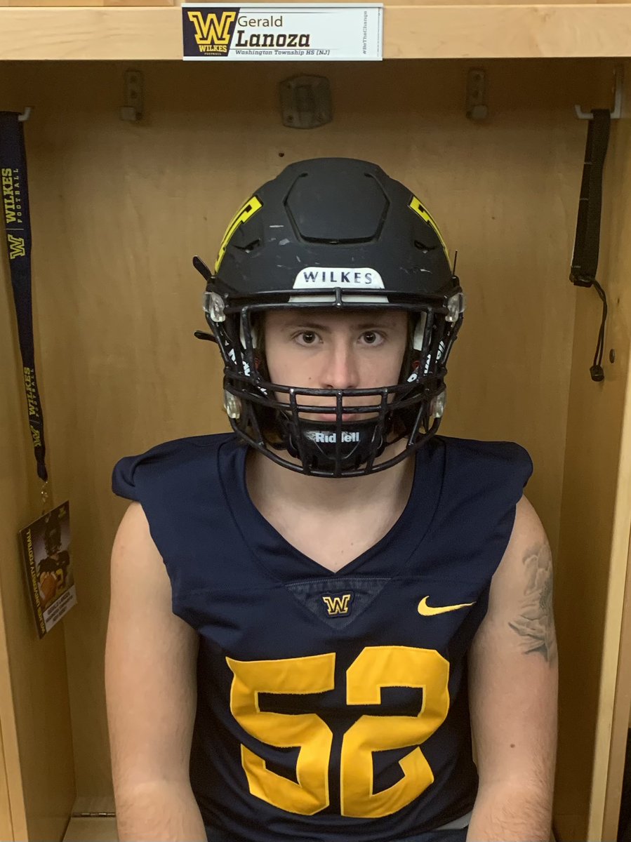 GeraldLanoza's tweet photo. Had a great Official Visit today at Wilkes University!  Thank you for a great day…really enjoyed the 1 on 1 time with @CoachDrach @DBiever @CoachDFink @CoachKelvinCruz and @WilkesFootball https://t.co/pdsa1z8s87