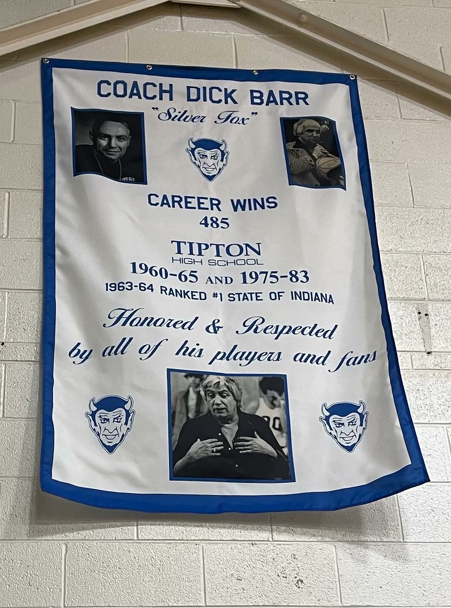Very nice tribute to past Tipton basketball coach, Dick Barr, by his former players and family.  #BlueFuture #TiptonPride