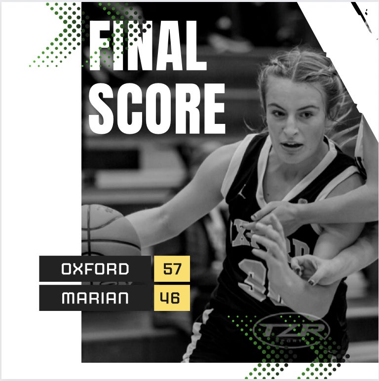 OHSWBball's tweet photo. 🙌 Oxford takes home a big WIN over Birmingham Marian, 57-46! 

@MirandaWyniemko with 18pts, @AllisonHuff2025 with 15pts 7rebs, @PeytonRichter24 with 11 pts, and @NevaehLeeWood with 11pts 8rebs. 

@athletic_oxford @TheOxfordLeader @freep @theopsports @FullCrtCoverage @MHSAA https://t.co/Gbvv0MAqss