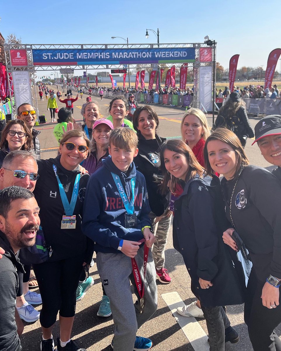 Such an amazing time hanging out and running with @PolarisProgram team in the @StJude Marathon. It was nice to see so many people come out to support such an important, powerful and emotional event. Great to see @ArceneauxHayley in the race and to wish her a Happy Birthday!
