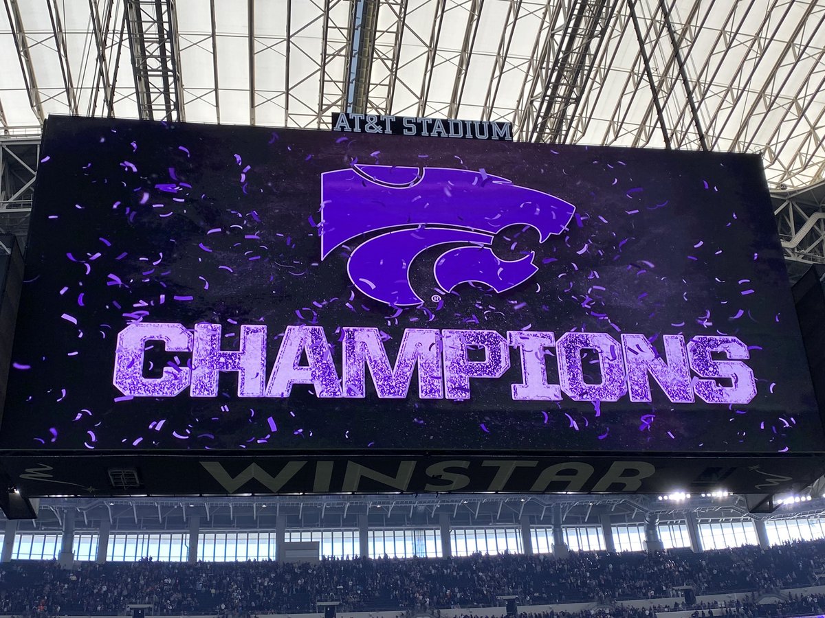 What an incredible game and atmosphere. Definitely worth waking up at 4am this morning to fly out of Manhattan. Congrats to @KStateFB on winning the BIG XII Championship.