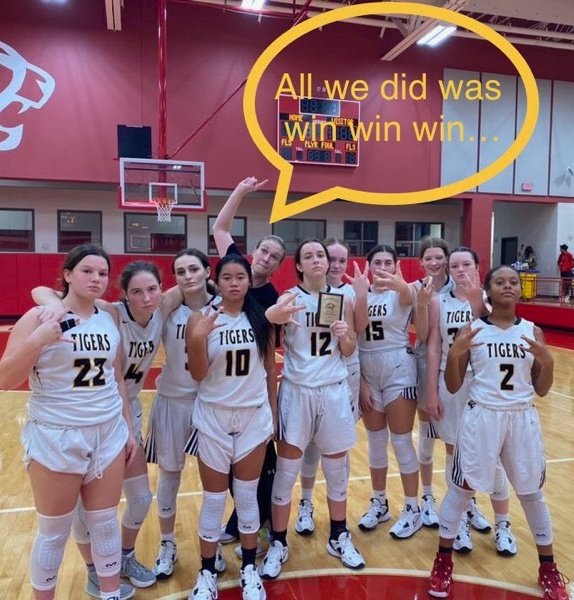 saa_bball's tweet image. JV has won the Crosby JV Tournament today!  Congratulations to the girls and Coach Wells! 🏆🗑️🏀