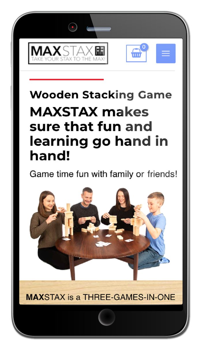 For anyone interested in checking out my e-commerce website, featuring a hands-on wooden block stacking game I've invented, click maxstaxgaming.com to discover what it's all about. 
Hopefully MAXSTAX takes you back to a time when learning with your hands was the 'funnest'!