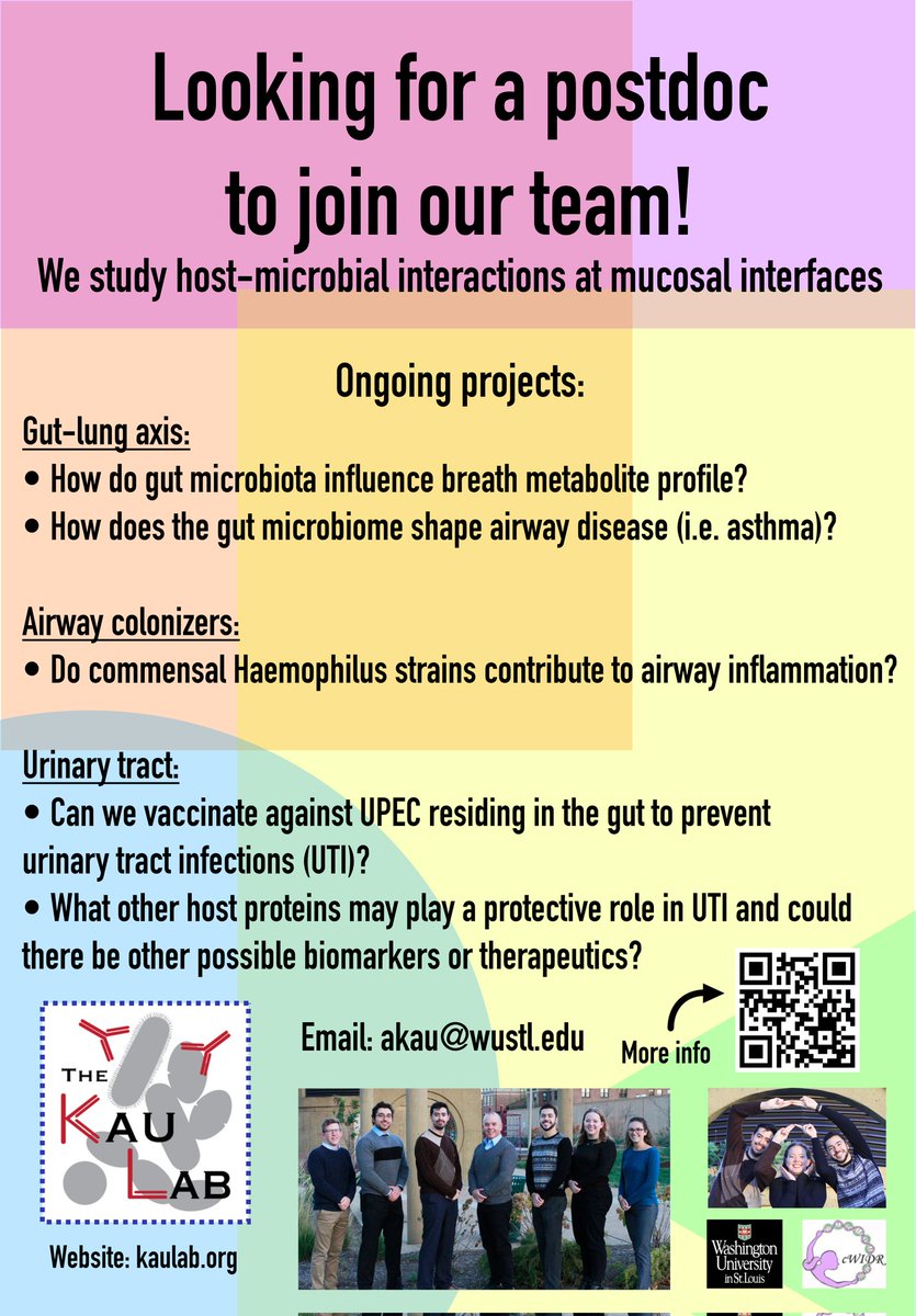 Calling all PhDs interested in microbiome and infectious disease work with a dynamic (and really fun*) lab! 

*see photos to prove it 🤓🤪