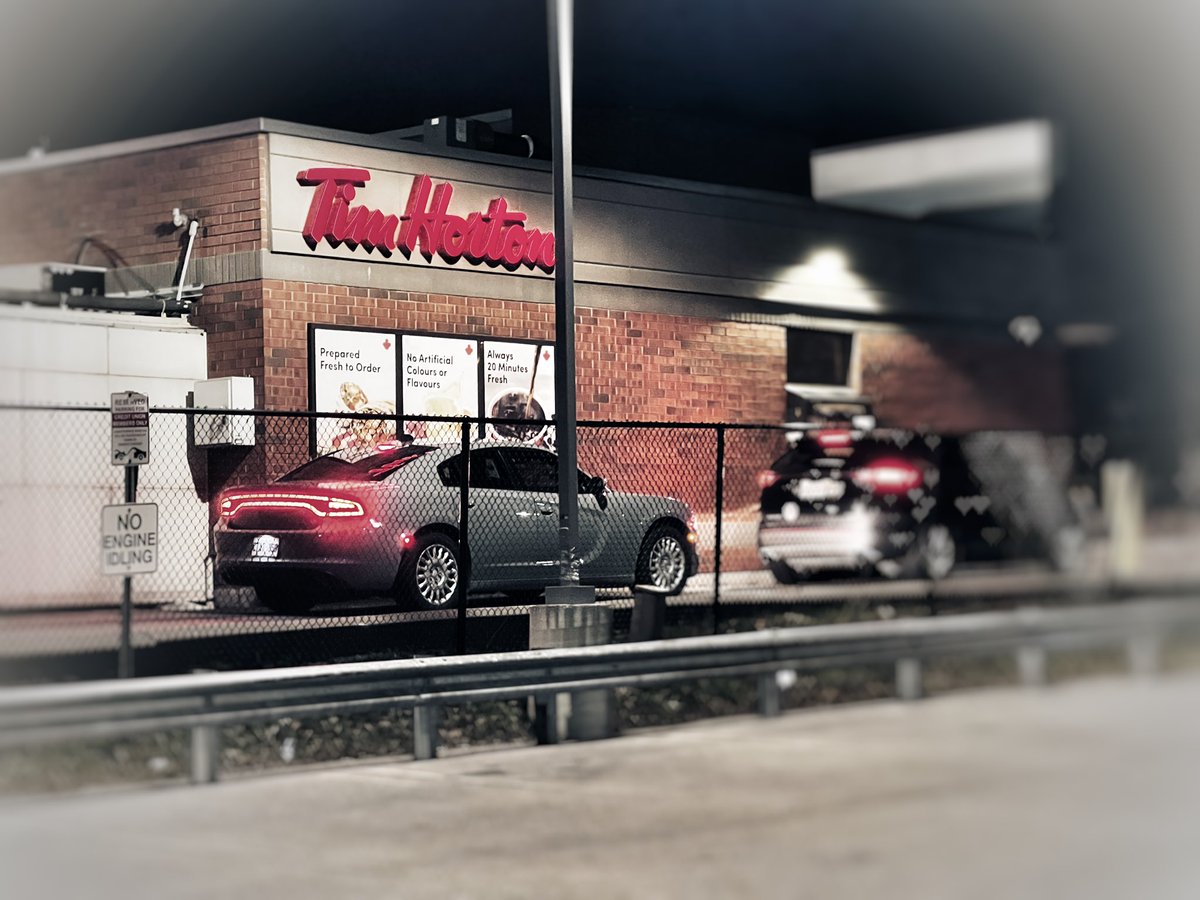 DRPSRoadSafety's tweet photo. When you catch a #RIDE team member fuelling upโฆ this officer is taking a much needed break to grab a coffee and continue proactively patrolling for impaired drivers throughout the night. #TimsRun @TimHortons ^bb https://t.co/CYzc7ZhePa